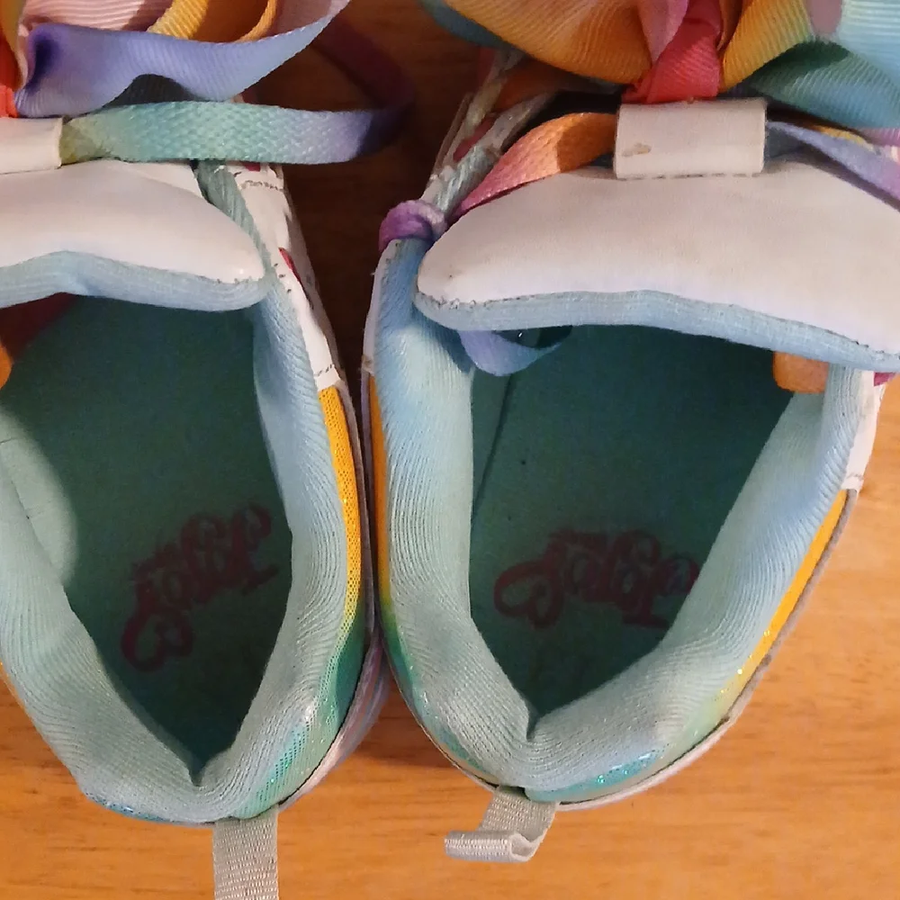 Unicorn Kids Shoes with Rainbow Bow